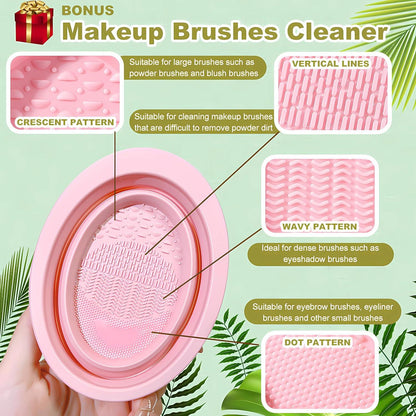 Make-up Organizer 360° Drehbar Schwarz - Kosmetik Aufbewahrung für Schminktisch & Bad