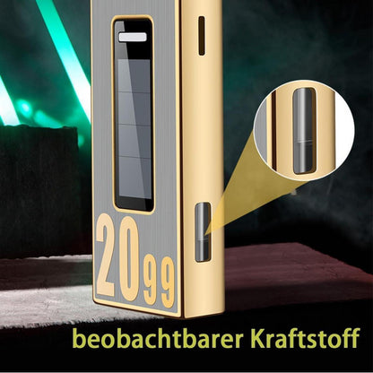 Feuerzeug Schwarz Gold Solar Nachfüllbar Windproof Männergeschenk