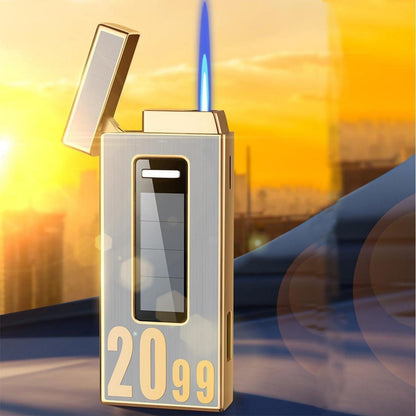 Feuerzeug Schwarz Gold Solar Nachfüllbar Windproof Männergeschenk