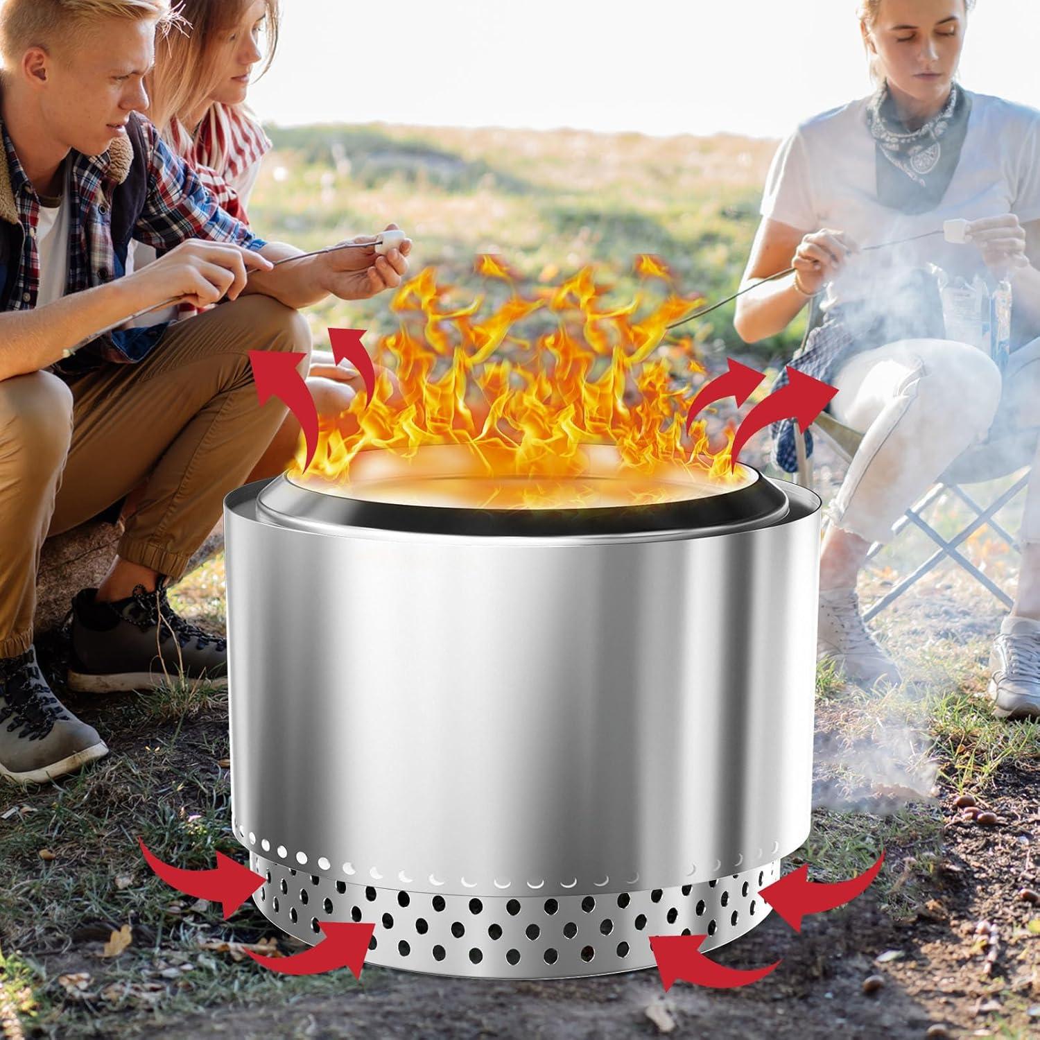 Edelstahl Feuerschale Ständer Solo Stove Bonfire 49,5cm Feuerkorb Kaminständer