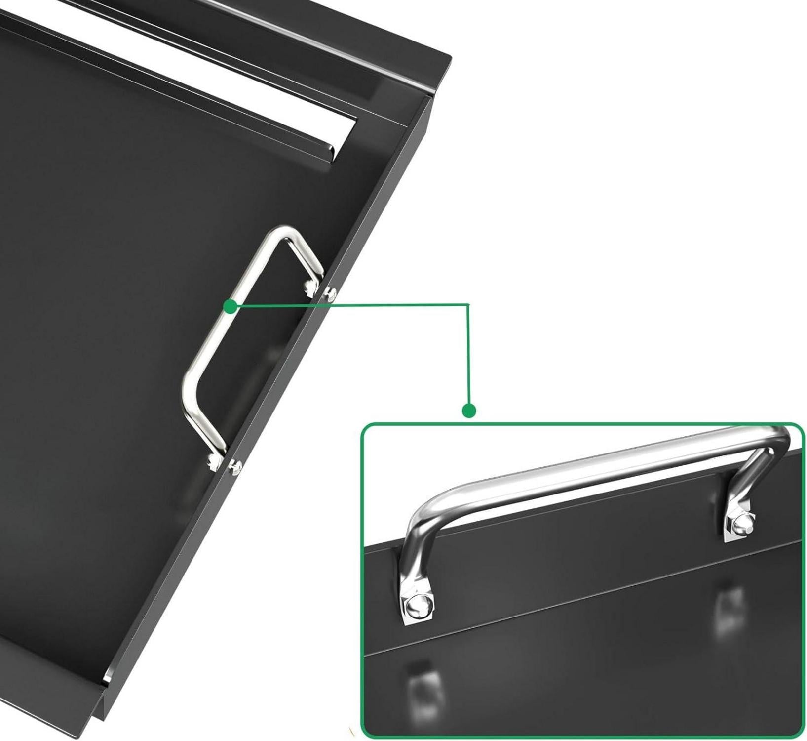 Grillpfanne für Weber Genesis II 300 Series Plancha mit Griffen