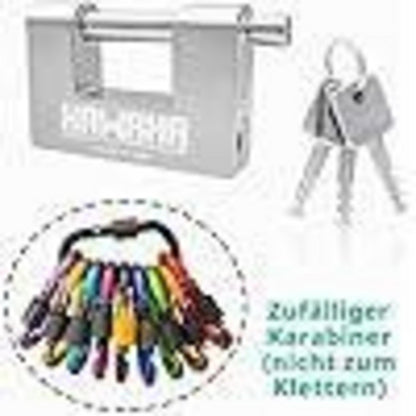 Edelstahl Vorhängeschloss 80mm - 2er Pack, Gleichschließend