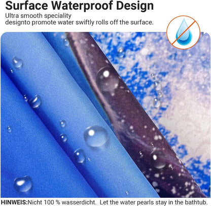 Duschvorhang Delphin 240x180cm Wasserabweisend Polyester mit