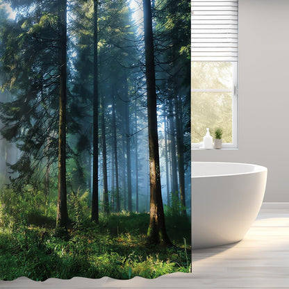 Duschvorhang Sunshine Forest 240x180cm Textil Antischimmel Wasserabweisend
