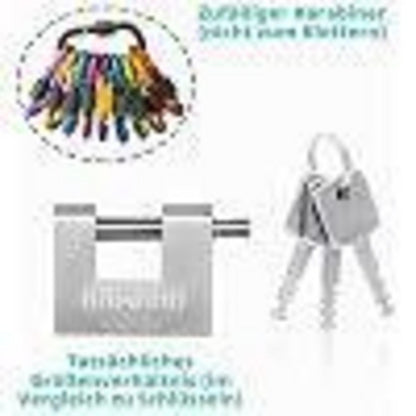 Edelstahl Vorhängeschloss 60mm - 4er Set - Gleichschließend