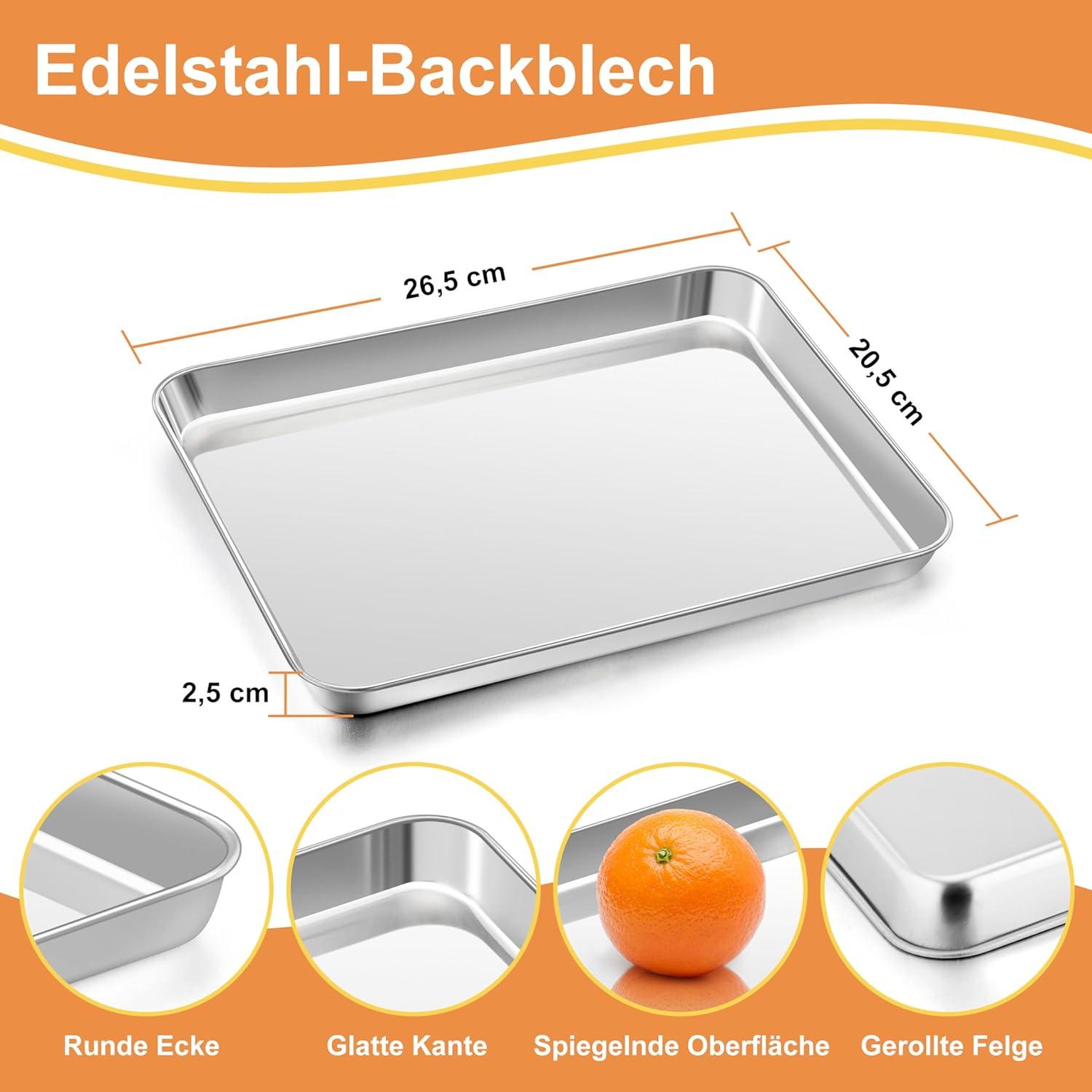 Herogo Backblech mit Abkühlgitter Set aus
