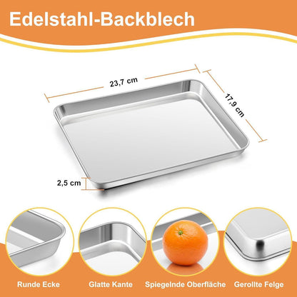 Herogo Backblech Abkühlgitter Set Edelstahl Kuchenblech