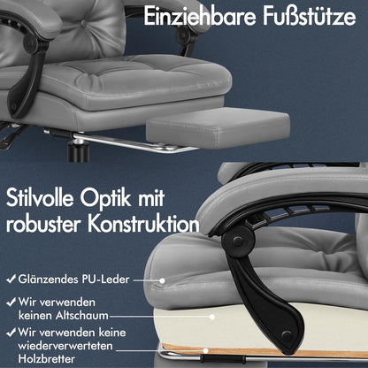 Ergonomischer Bürostuhl mit Doppellagigem Kissen