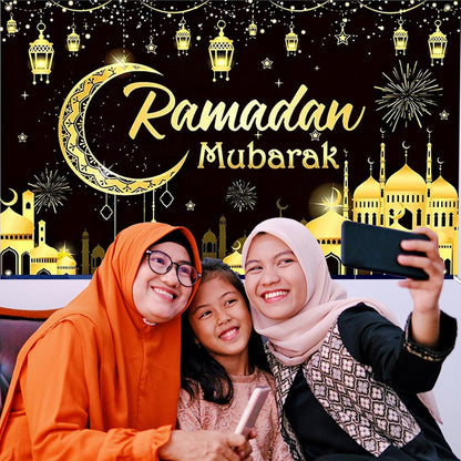 Ramadan Eid Dekoration Banner Hintergrund für Zuhause Muslim