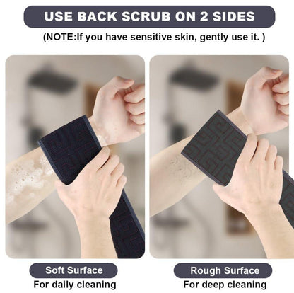 Peeling Rückenschrubber mit Griffen für Dusche Navyblau