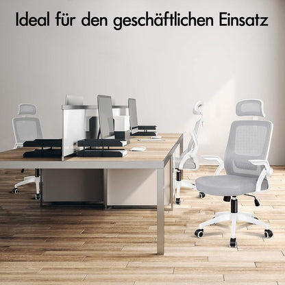 Ergonomischer Bürostuhl mit Lordosenstütze und