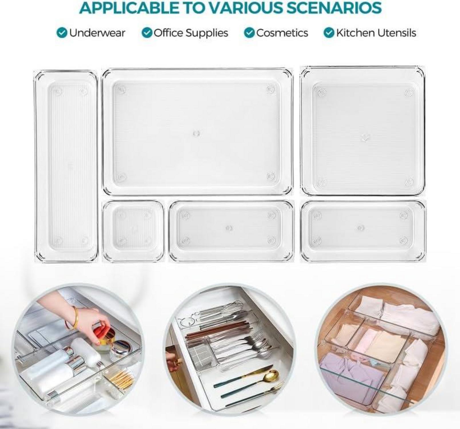 Schubladen Ordnungssystem 16-tlg. Acryl Aufbewahrung Make-up Schmuck Büro