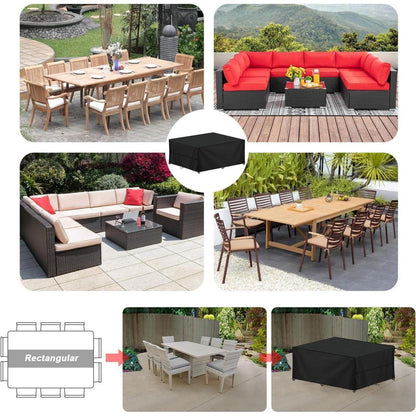 Wasserdichte Gartenmöbel Abdeckhaube 420D Oxford 360x240x90cm