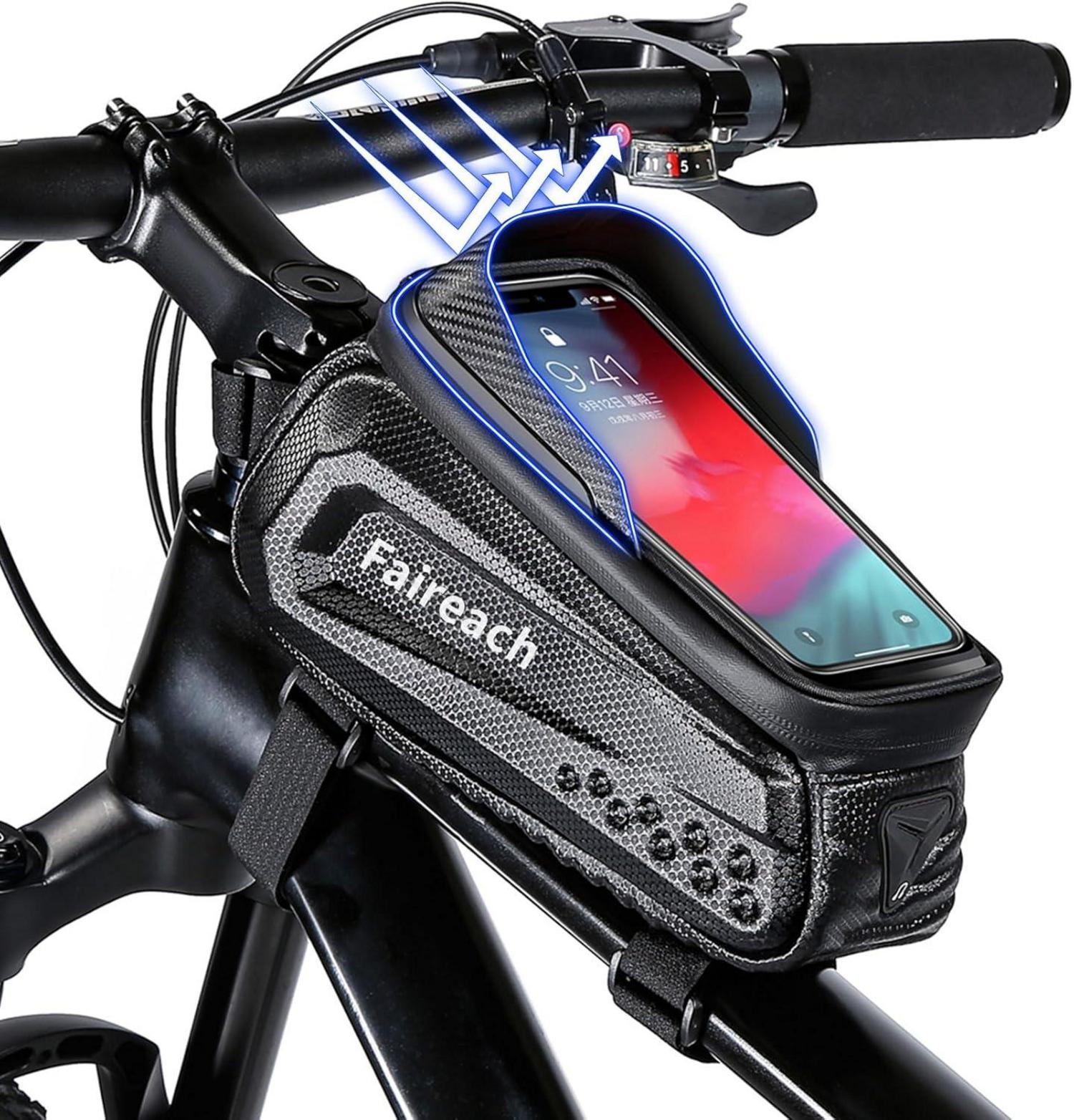 Fahrradtasche Rahmen Wasserdicht mit Touchscreen 7 Zoll
