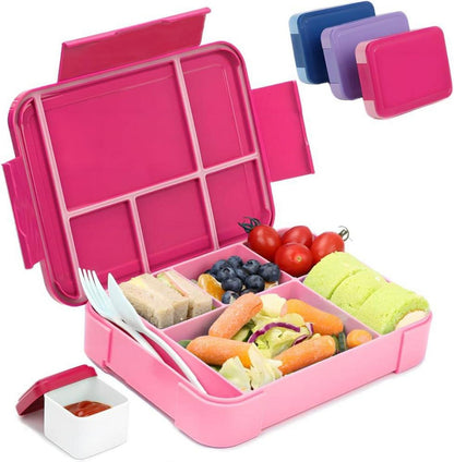 Brotdose Kinder mit Fächern Lunchbox Bento Box Auslaufsicher