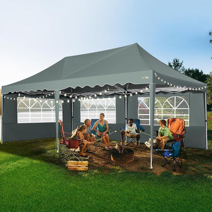 Faltpavillon 3x6 mit Seitenwänden – Wasserdicht & Stabil