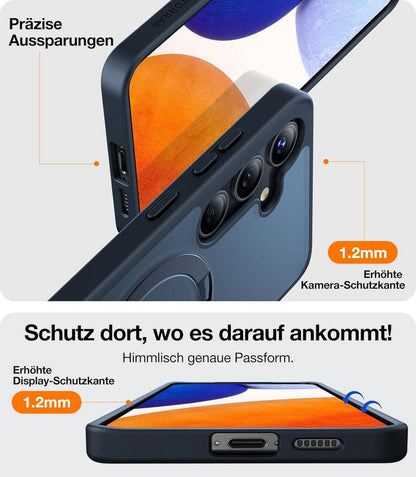TORRAS Samsung Galaxy S24 Hülle mit Magnetkraft und Militärschutz, All-in-One Case