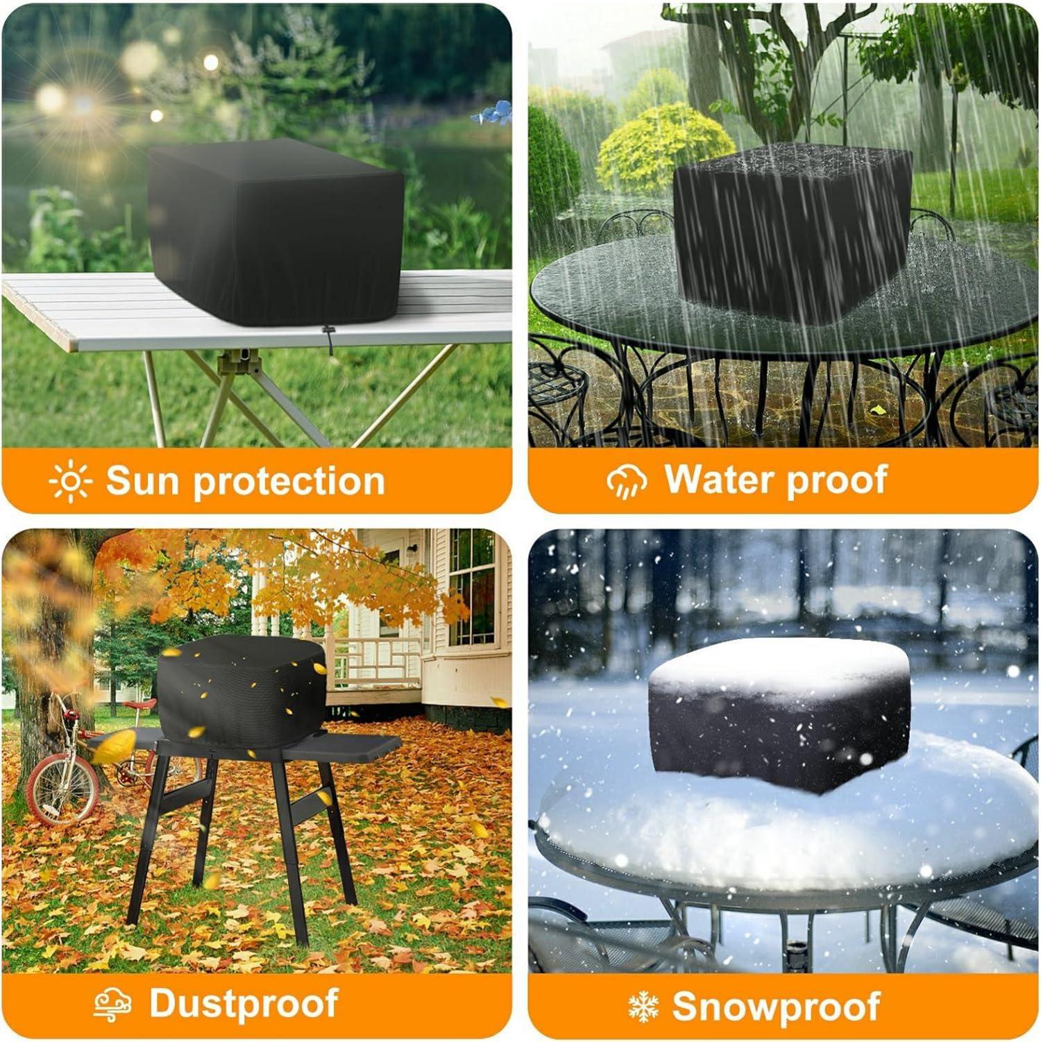 Schwarze Abdeckung für Woodfire Pizzaofen OO101-Serie mit