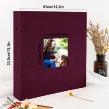 Fotobuch 10x15 600 Fotos Leinen Einsteckalbum Violett