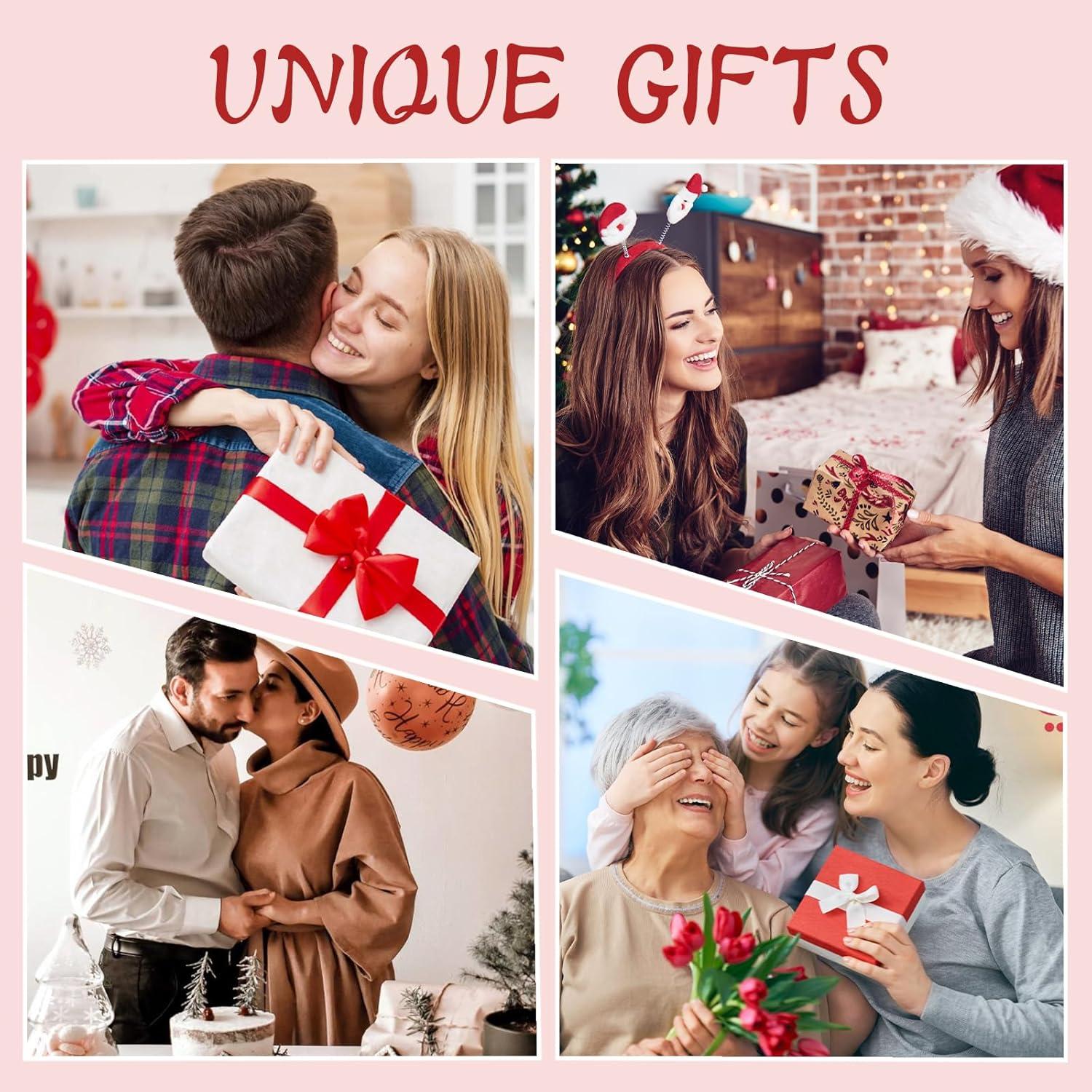 Ewige Rosen Geschenkbox für Frauen, Konservierte Rose mit Halskette