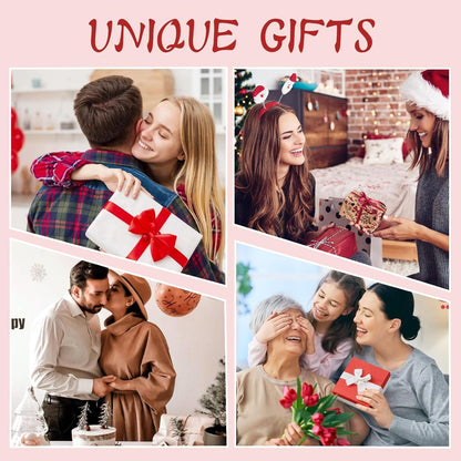 Ewige Rosen Geschenkbox für Frauen, Konservierte Rose mit Halskette