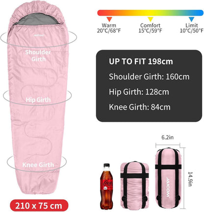 JAICOM Schlafsack - Ultraleichter Mumienschlafsack