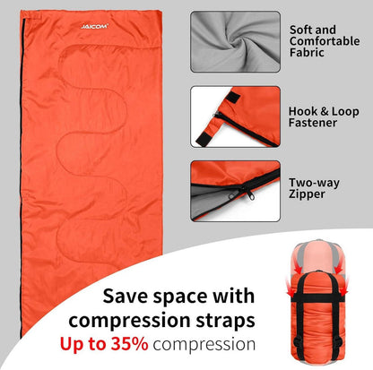 JAICOM Schlafsack Kleines Packmaß Deckenschlafsack Leicht Sommerschlafsack