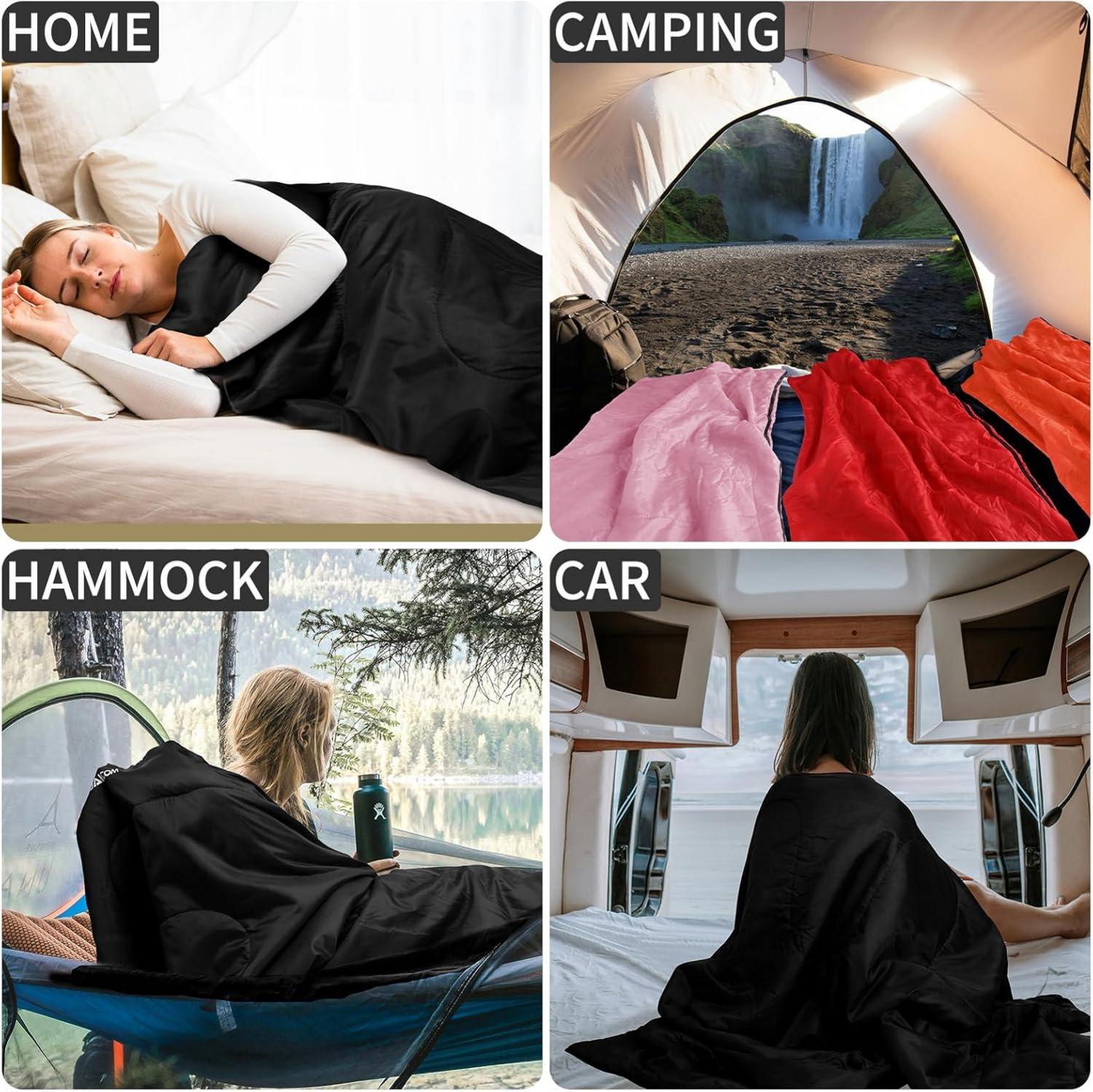JAICOM Schlafsack Deckenschlafsack leicht dünn Camping Outdoor