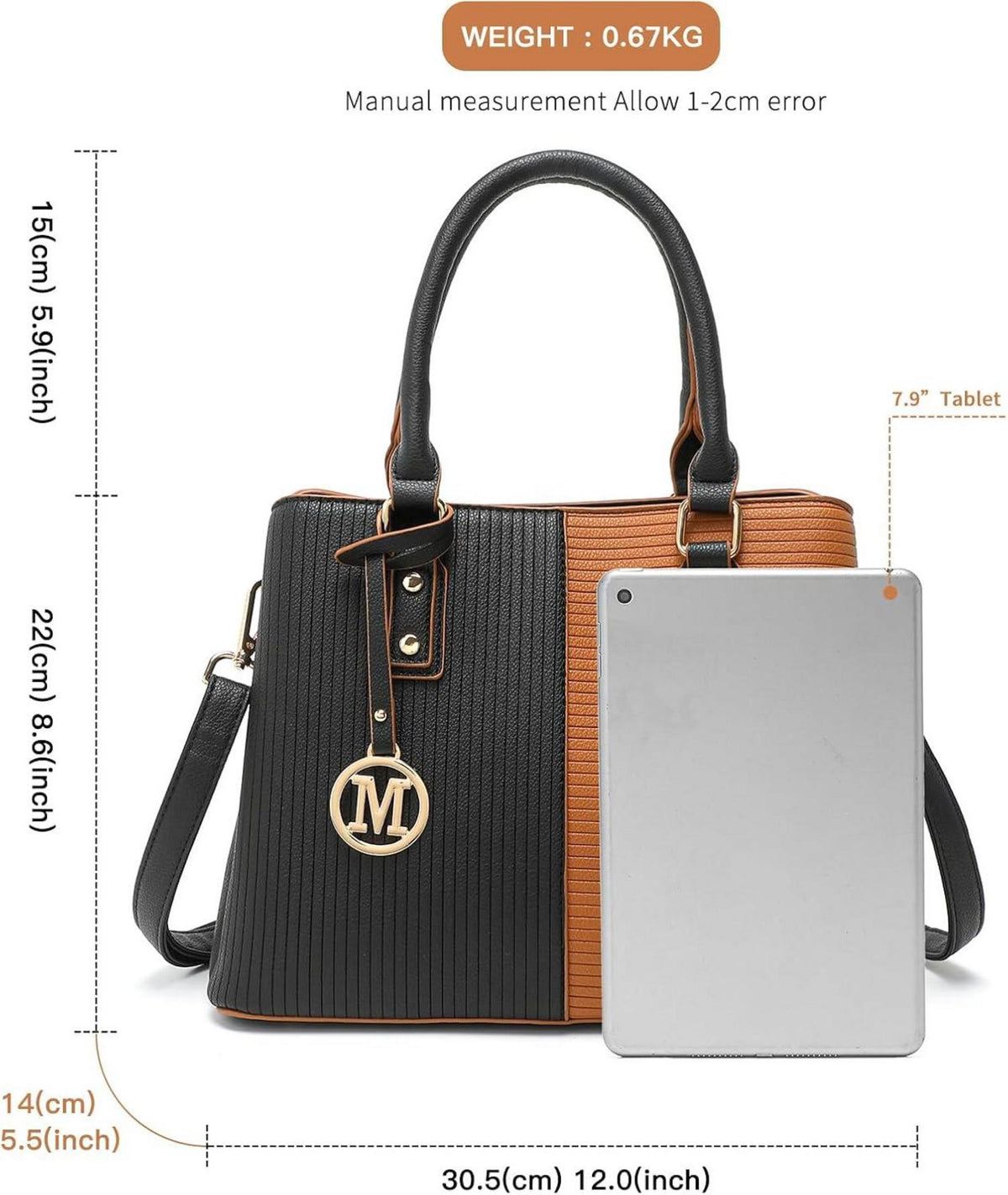 Elegante Miss Lulu Damen Handtasche PU Leder Schultertasche