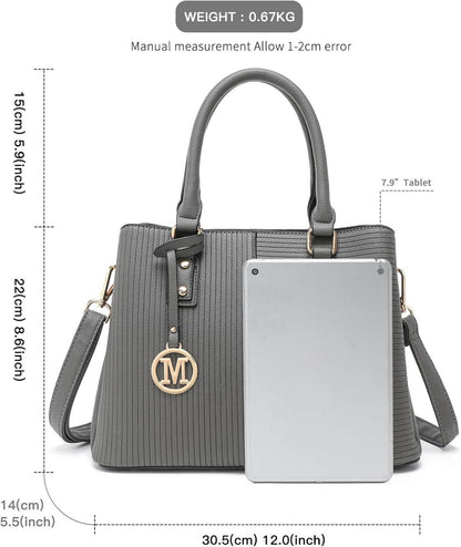 Elegante Miss Lulu Henkeltasche aus PU Leder, Vintage Weiches