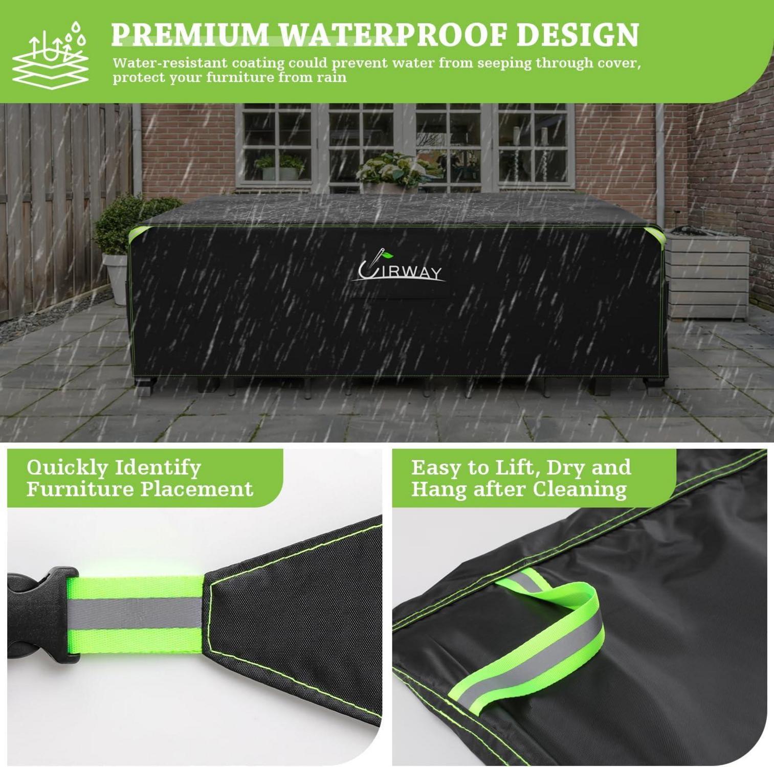 Abdeckung für Gartenmöbel 200x200x90 cm wasserdicht Oxford
