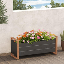 Hochbeet Metall Garten Pflanzkasten für Balkon Wetterschutz