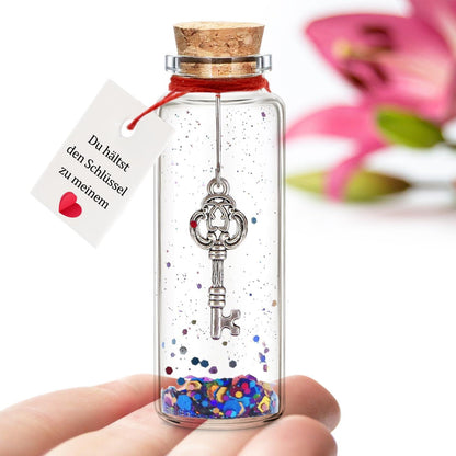 Liebesgeschenk für Paare - Tragbare romantische Flasche mit