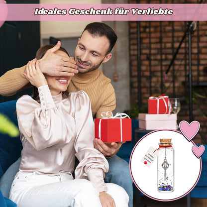 Liebesgeschenk für Paare - Tragbare romantische Flasche mit