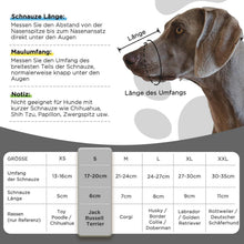 Hund Maulkorb Mesh Atmungsaktiv & Einstellbar