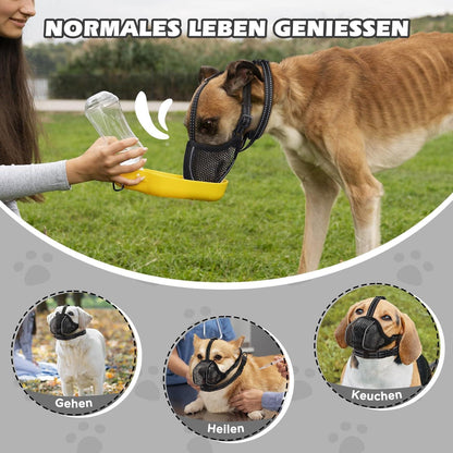 Hund Maulkorb Mesh Atmungsaktiv & Einstellbar