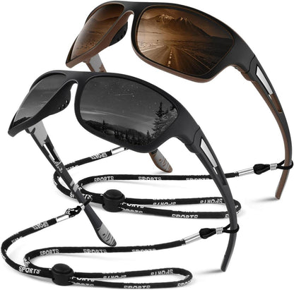 Polarisierte Sportsonnenbrille UV400-Schutz Cat 3 Unzerbrechlich