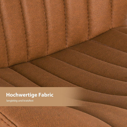 Verstellbarer Barhocker 2er Set mit Fußstütze & 360° Drehung