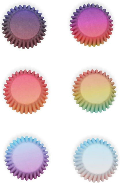 300 Mini-Muffinförmchen Cupcake-Hüllen Verlauf-Design 6