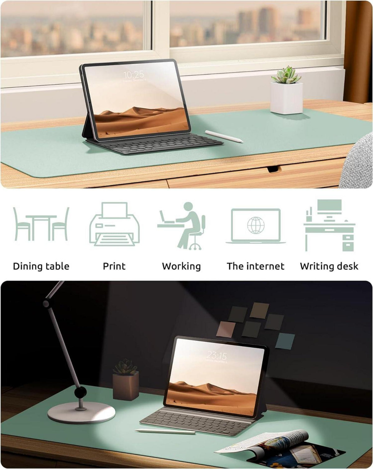 Schreibtischunterlage XXL Premium Leder Mauspad Büro Homeoffice