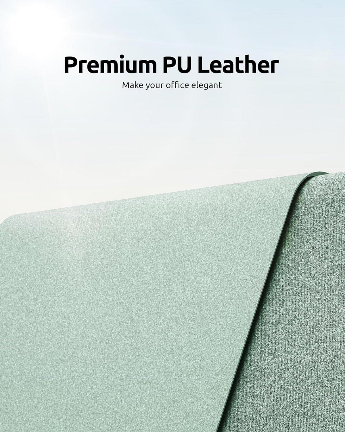 YSAGi Schreibtischunterlage 80x40cm Premium Leder Mauspad