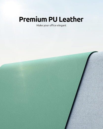 Schreibtischunterlage XXL 80x40cm Türkisgrün Premium Leder