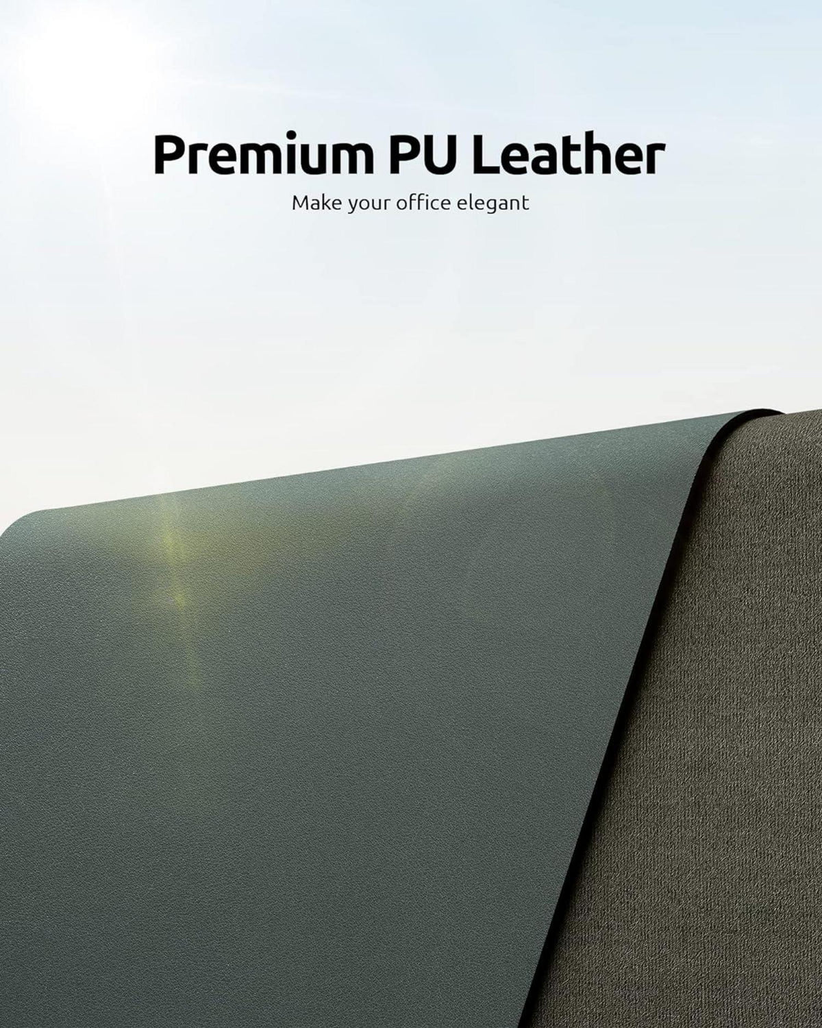 YSAGi Schreibtischunterlage 80x40cm Premium Leder Mauspad