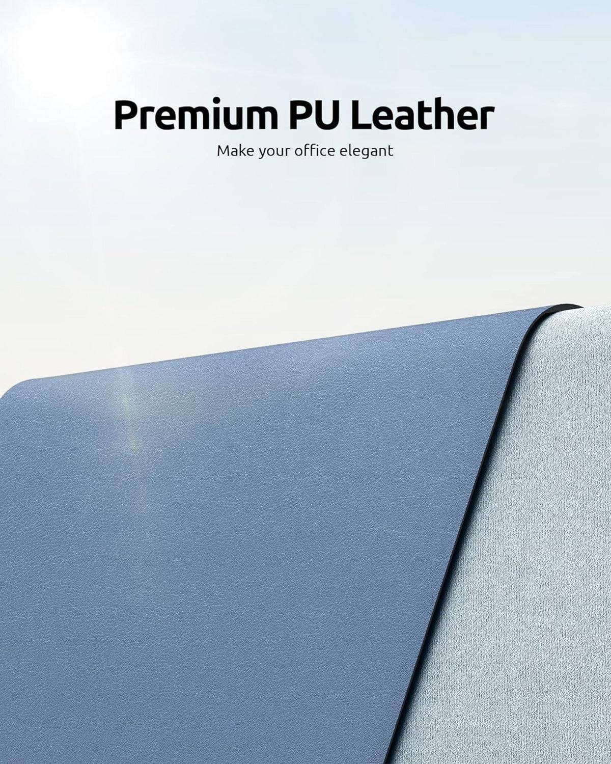 YSAGi Schreibtischunterlage Premium Leder Mauspad XXL