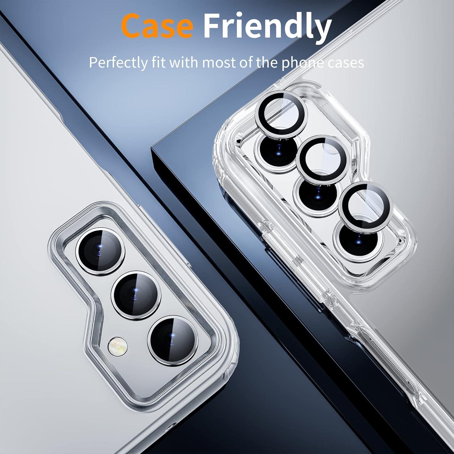 Kameraschutz Samsung Galaxy A55 5G 2024 Silber Panzerglasfolie