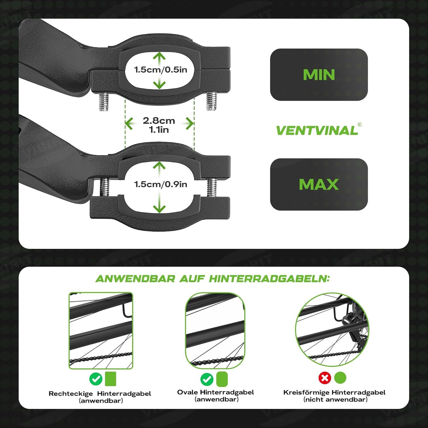 Ventvinal Fahrradständer 26-29 Zoll Universal