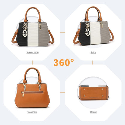 Miss Lulu Damen Handtasche Mittelgroß Multicolor Elegant