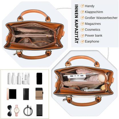 Miss Lulu Damen Handtasche Mittelgroß Multicolor Elegant