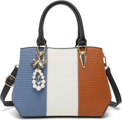 Elegante Multicolor Damen Handtasche Mittelgroß Henkeltasche