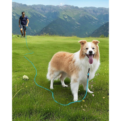 Joytale Schleppleine 5m Blau mit Gepolstertem Griff